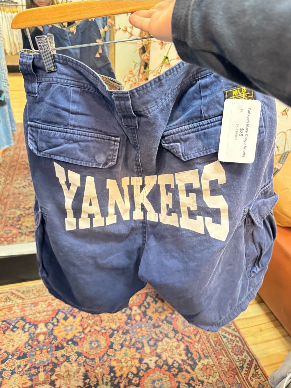 Navy Cargo Shorts - Men